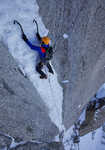 On the stunning ice pitches of Late to Say I'm Sorry, Aiguille Verte, 4 kb