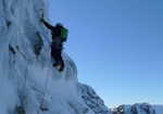 Just after the Basin on Orion Face Direct, Ben Nevis, 2 kb