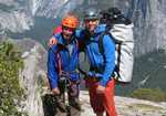 Seamus and Finn McCann on top of El Capitan after their successful ascen of The Nose, 4 kb