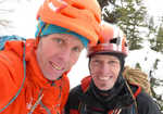 Robert and Wolfgang after their successful first ascent., 5 kb